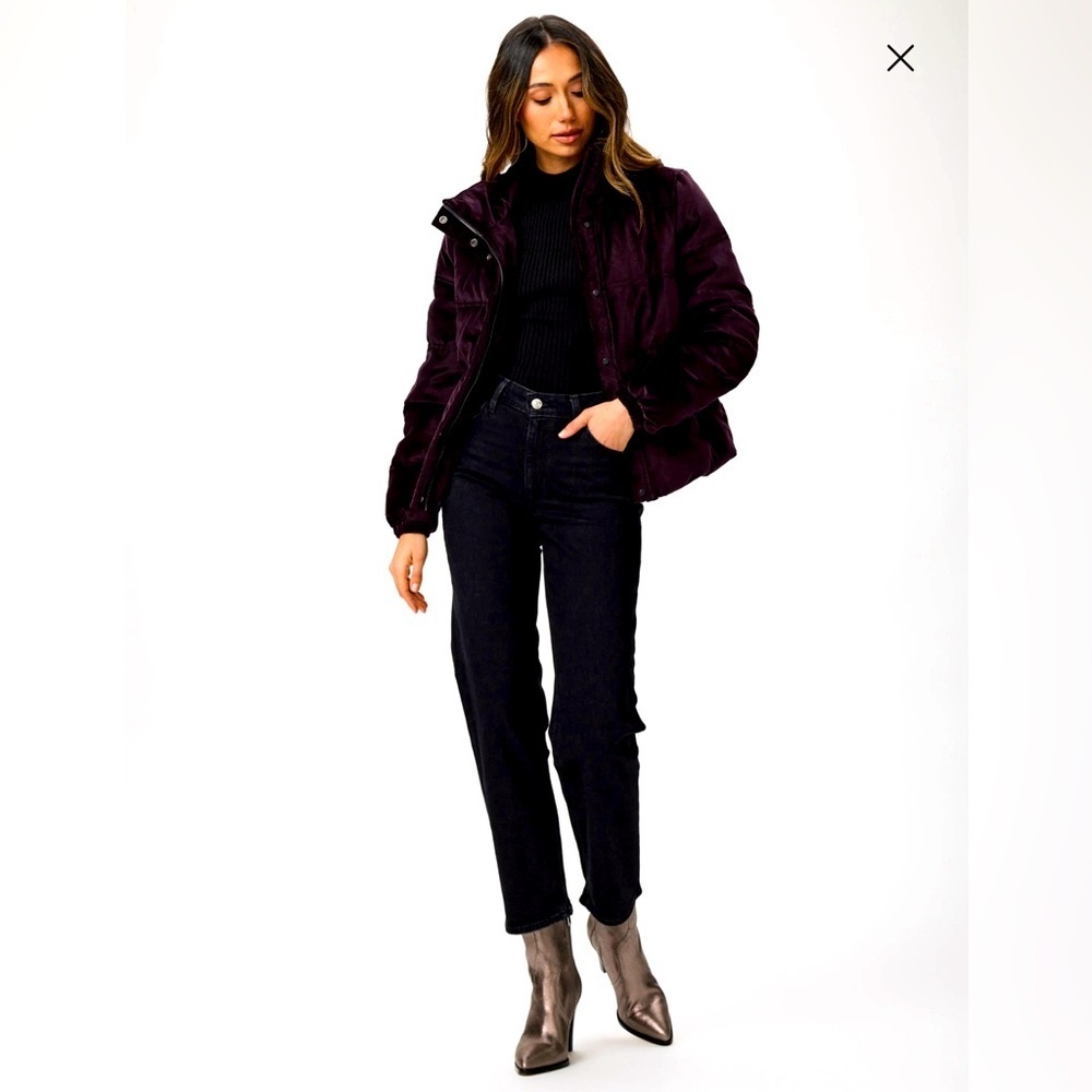 Paige Sarah Straight Ankle - High Rise, Vacant Black, sz 27 NWT